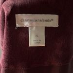Christopher & Banks Christopher Banks Corduroy Jacket XL Purple Wine Zip Front Casual Long Sleeve Photo 8
