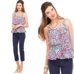 Lilly Pulitzer Bait & Switch Silk Dune Tank Size S Vibrant Old Money Resort Wear Photo 1