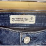 Abercrombie & Fitch  High Rise Super Skinny Ankle Distressed Jeans Size 27/4S‎ Photo 1