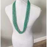Extra Long Multi Strand Beaded Necklace Photo 1