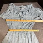 Lauren Ralph Lauren Women’s Twill Denim Ruffled Blue Dress Size 8 Photo 11