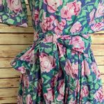 Laura Ashley Vintage Floral Puff Sleeve Cottagecore Maxi Tea Dress, 8 Photo 1