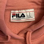 FILA  Pink Pullover Hoodie Sweatshirt Women’s Medium‎ Logo Casual​ Photo 2