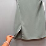 Reiss  Marcia Slash Neck Cinch Waist Dress Pale Sage Green 8 Photo 5