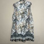 C&C California C&C CA 100% LINEN JUNGLE DRESS TUNIC TROPICAL SLEEVELESS SZ 2XL RESORT BOHO EUC Photo 1