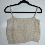 Listicle  Tan Rosette Floral Embroidery Sz Large Sweater Camisole Photo 5