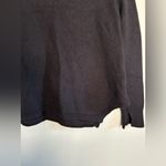 BCBGMAXAZRIA BCBG Black 100% Merino Wool Turtleneck Asymmetrical Hem Sweater Sz M Photo 2