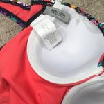 Kenneth Cole paisley tummy control swimsuit. Orange Photo 6