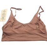 Free People We Are HAH Cami BrHAH Bralette Copper Rose Pink L Photo 3