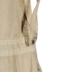 ASOS‎ DESIGN Wide Leg Tie Strap Jumpsuit Tall Beige Cotton Women's Size 0 Tan Photo 8