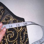 Venus  Halter Top Bodysuit Womens Large Black Sparkle Choker Neck NWT Photo 7