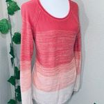 Natural Reflections  Pink White Ombré Knit Sweater Photo 1