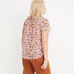 Madewell Smocked Mockneck Top in Floral Breeze Size Medium Photo 1