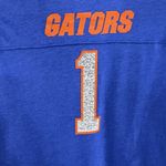 Nike Women XL Blue Florida Gators Graphic T Shirt V-Neck Football Short Sleeve Photo 4