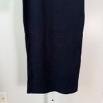 LEGOE Heritage sz 1 Long Sleeve Midi Dress Black Cotton Stretch Cozy Casual Photo 2