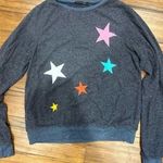 Wildfox  Blue Star Scatter Sweatshirt Size Small Photo 0