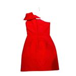 Alexia María Red Blair One Shoulder Silk Faille Mini Cocktail Dress Size 2 Photo 5