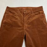 Mother The Mid Rise Dazzler Ankle Corduroy Pants Size 31 Stretch Boho Western Brown Photo 5