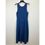 Madewell  The Melody Scoopback Smocked Midi Dress Blue Moon A Line XL NWT Photo 7