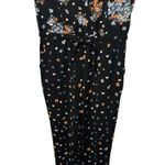 Loft Ladies Pant Suit Black Floral Sleeveless Career Pant Suit SZ Petite Small Photo 3