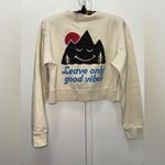 Parks Project  cream pullover cropped sweater medium Photo 2