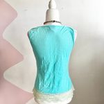 Vintage Blue Lace Babydoll‎ Top Romantic Cottagecore Fairycore Medium Photo 2