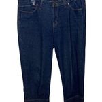 The Limited  Dark Denim Cropped Capri Jeans Photo 0