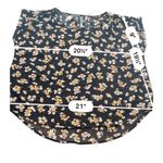 Hippie Rose  FLOWERS blouse top size L Photo 4