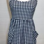 Forever 21 Short Dress Plaid White and Blue Photo 0