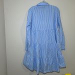 Pomander Place Shades of Blue Stripe Cara Dress Tiered S Preppy Nautical Photo 7