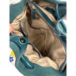 Cole Haan women’s green leather suede handbag purse medium size SKU 3557 Photo 10