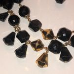 Germany Vintage Black & Gold Tone Double Strand Beaded Boho Necklace Photo 3