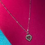 Pearl Encrusted Heart Shine Bead Choker Necklace Jewelry Sterling Silver Photo 10