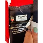 NFL Navy Blue Red Striped Hooded Patriots Boston Football Pullover Women Sz XL Photo 7