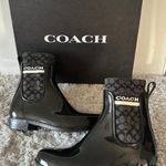 Coach  Rain Boots Black Photo 0