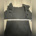 EXPRESS Sweetheart Neck Ruffle Fit and Flare Sweater Dress. Photo 6