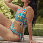 Summersalt  X Diane Von Furstenberg The Ruched High Rise‎ High Leg Bottom Photo 0