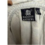 Madison Mathews Blue and Tan Kaftan Mini Dress Sz. M Size M Photo 4