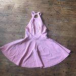 NBD  Leo blush cutaway back mini skater dress Photo 4
