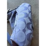 Coach Vintage  Blue Carly Women’s Handbag Purse Bag Signature Print Canvas F15068 Photo 2