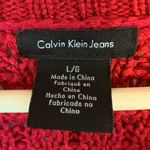 Calvin Klein Jeans Women's Vibrant Red/purple Sweater Red Size L Photo 4