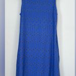 JUDE CONNALLY Melody Shift Dress Garden Gate Peri Print Sleeveless XS Blue Photo 1