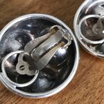 Vahan Vintage Alwand  Sterling Silver Dimpled Round Statement Clip On Earrings Photo 4