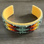 Navajo Indian Hand Beaded Bracelet Photo 1