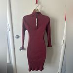 True Religion New  Rich Burgundy Long Sleeve Dress Photo 3