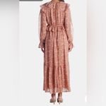 Moon River Anthropologie  Peasant Ruffle Long Sleeve Tired Maxi Dress Sz‎ XS Photo 2