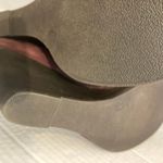 Franco Fortini  Annie Suede Wedge Heel Ankle Bootie Size 7.5 Plum Wine‎ Photo 2