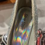 Silver Slipper  Heels Silver Sparkly Photo 2