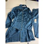 Soft Sensations 2X Pajama Set Womens Blue Gold Trim Sleepwear Loungewear Size XXL Photo 11