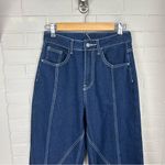 SheIn  High Rise Denim Seam Front Wide Leg Jeans Size 27 Photo 4